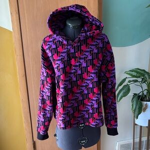 Puma Pink and Purple Patterned Hoodie